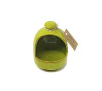 Verano Spanish Ceramics Selena Glazed Hand Dipped Solid Colour Kitchen Dining Salt Pig (D) 11cm in Lime Verano Spanish Ceramics Lime