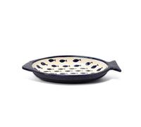 Verano Spanish Ceramics Signature - Blue & White Fish - Fish Shaped Serving Dish - Blue Fish - 41 L x 25cm W - Blue Fish