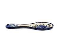 Verano Spanish Ceramics Signature Blue & White Octopus Hand Painted Decorative Spoon Rest - Home Décor Dining Tabletop Counter Serving Utensils Kitchen Teaspoon Tea Bag Holder - 28cm Blue Octopus