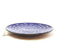Verano Spanish Ceramics Signature Handmade Hand Painted Blue & White Fish Decorative Large Serving Food Platter Plate Dish - 42cm