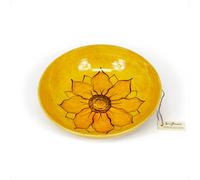 Verano Spanish Ceramics Sunflower Hand Painted Ceramic Kitchen Dining Large Round 31Cm X 9Cm