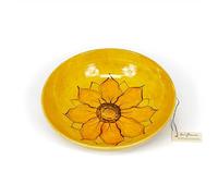 Verano Spanish Ceramics Sunflower Hand Painted Decorative Large Round Bowl - Restaurant Café Kitchen Home Décor Counter Top Table Serving Sharing Round Food Fruit Salad Snack Bowl Dish - 31cm x 9cm