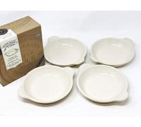 Verano Spanish Ceramics Wildly Entertaining Ceramic Kitchen Dining Set Of 4 Gratin Side Dishes Cream (Diam) 17Cm