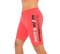 Veranobreeze Men's Athletic Solid Swim Jammers,Endurance Long Racing Training Swimsuit (Orange+Black White, Size M)
