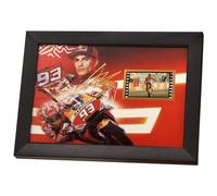 veratwo Signed Marc Marquez Signed Poster Framed Photo Gift, 8x6 Inches