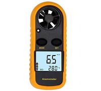 VERAWE 2 In1 Handheld Anemometer Measuring Air Conditioning Outdoor Wind Speed Temperature Volume Tester Meter