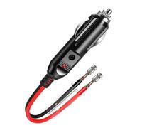 Verazquy 1 Pc Car Cigarette Lighter Male Plug with Leads, 12V/24V 15A Fuse Protection Replacement Cigarette lighter Single Terminal Cable, Cigar Female Socket Plug Extension Cord for Car Motorcycle