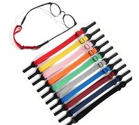 Verazquy 10Pcs Unisex Glasses Strap Adjustable Non-Slip Sports Glasses Straps Sunglasses Eyewear Retainer Holder No Tail Eyeglasses Holders Around NeckCord Case Lanyard Cloth for Men Women Kids