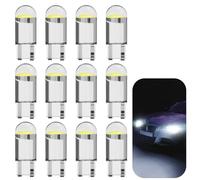 Verazquy 12 Pcs T10 W5W LED Bulbs, Cool White 12V COB LED Bulb Sidelight Car Bulbs Light Dome Map Door Side Light, Interior Number Plate Capless Lights Replacement Bulbs for Trunk Tail Light Bulbs