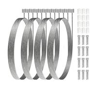 Verazquy 12 Pcs Universal Bike Shifter Gear Cables with End Caps End Ferrules - Bicycle Derailleur Shifter Cables Brake Line for Mountain Road Bike Repair