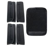 Verazquy 2 Pairs 4 Pcs Baby Car Seat Belt Pads, Stroller Kids Car Seat Soft Shoulder Strap Covers with Magic Tape Universal Adjustable Multifunctional, for Infants Kids Helps Prevent Strap Irritation