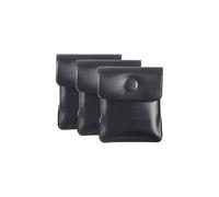 Verazquy 3Pcs Portable Pocket Ashtrays, Compact and Fireproof Smell Proof Bag Litter Tray Plastic Purse Reusable Pocket Cigarette Case Accessories Ash Pouch for Ideal Travel Ashtray for Camping