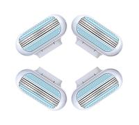 Verazquy 4 Pcs Razor Blades for Women Compatible with Gillette Venus, 3 Layer Blade Razors Replacement Refills, Shaving Comfortable Edge Washable Easy to Replace Effortless Glide Smooth Sliding