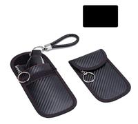 Verazquy 4-piece set Include 2Pcs Faraday Bag with 2Pcs RFID Blocking Card for Car Keys Signal Blocking Pouch RFID Blocker Bag for Keyless Entry Fobs Anti-Theft Protection.