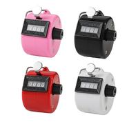 Verazquy 4Pcs Hand Tally Counter Clicker - Mechanical Palm Click Counter for Golf Shot, Knitting Row Counting, for Stitch Tally, Sports, Classroom.