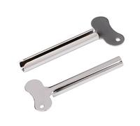 Verazquy 4Pcs Stainless Steel Toothpaste Tube Squeezer, Metal Tube Squeezer, Roller Dispenser for Toothpaste, Creams, Paints.