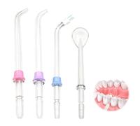 Verazquy 4Pcs Universal Replacement Jet Tips for Water Flosser and Oral Irrigator, for Deep Cleaning, Healthy Gums and Fresh Breath.