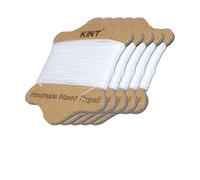 Verazquy Beading Thread - 0.45mm Round Wax Wire Hand Sewn Leather Weaving Thread for Pearl Knotting Bracelet Necklace Making and DIY Craft Projects (5 Pack 100M White)