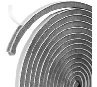 Verazquy Draft Excluder for Windows Doors, Self-Adhesive Frame Brush Seal Weather Strip Tape Draught Excluder Sealing Strip Air Stopper, High-Density Felt 5m(L) x 9mm(W) x 15mm(T)