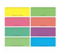 Verazquy Guided Reading Strips Overlays with Graduated for Coloured Reading Rulers Bookmark for Reduce Visual Stress Teacher Supplies Blue Purple (8-Pcs)