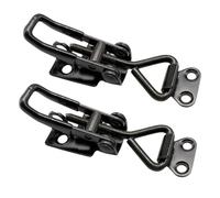 Verazquy Heavy Duty Stainless Steel Toggle Clamps, 2-Pack Adjustable Toggle Clamp Latch, 100kg Pull Latch for Tool Box, Cabinet, Case, Trunk Door Closure