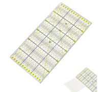 Verazquy Quilting Ruler 15x30cm Metric Acrylic Sewing with Anti-Slip Multi-Angle Craft for Precise Fabric Cutting Patchwork Dressmaking DIY Quilting Tools with Clear Printed Lines