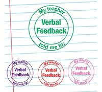 Verbal Feedback - My Teacher Told me to: Self-Inking Teacher Stamp (Green) ^