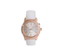 Verbalise Ladies Deluxe Talking Watch VSWA-RGLW with White Leather Strap