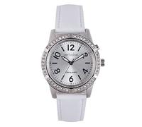 Verbalise Ladies Deluxe Talking Watch VSWA-RGLW with White Leather Strap