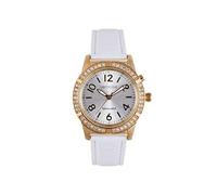 Verbalise Ladies Deluxe Talking Watch VSWA-RGLW with White Leather Strap