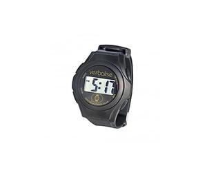 Verbalise Unisex BlackDigital Talking Watch, 1cm LCD Digits, Speaks Time only, 1 Alarm, Optional Hourly Time, Female Synthetic Voice, 2 Year Guarantee, UKs No1 for Quality Service and Choice