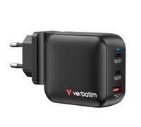 Verbatim - 100Wgan Charger, 3 Port Us Plug With Eu And Uk Adaptors NEW