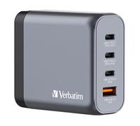 Verbatim GNC-140 GaN Charger 140W with 2 x USB-C PD 140W / 1 x USB-C PD 20W / 1 x USB-A QC 3.0 (EU/UK/US)