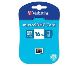 Verbatim 16GB Micro SDHC Card Class 4 Micro SDHC Card Original / Brand New
