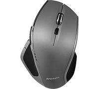 Verbatim 2.4G Wireless 8-Button LED Ergonomic Deluxe Mouse - Computer Mouse with Nano Receiver for Mac and PC - Graphite