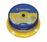 Verbatim DVD+RW Matt Silver 4.7GB DVD+RW 25pc(s)