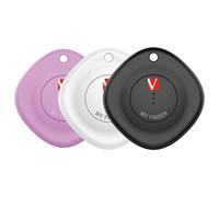 Verbatim My Finder Set of 3 Bluetooth Tracker for Backpack, Suitcase, Purse, Keys etc. Compatible with Apple "Where is?" Key Finder with Replaceable Battery