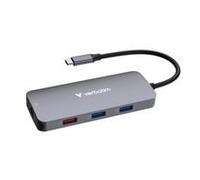 Verbatim CMH-09 USB Type-C 10000 Mbit/s Silver