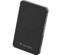 Verbatim Charge 'n' Go Essentials Power Bank MagSafe 5000mAh 15W Magnetic PD 20W Fast Charge with LED Indicator for iPhone 16/15/14/13/12 Pro/Pro Max, Includes USB-C to USB-C Cable, Black