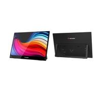 Verbatim Portable Touch Screen 15.6" Full HD Mobile Monitor Portable Plastic Screen for Laptop, Tablet, Smartphone, PS5 or Nintendo Switch with USB-A, USB-C and HDMI Ports, Black