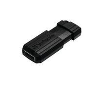 Verbatim 32GB Pinstripe Flash Drive USB Memory Stick - Black 49064