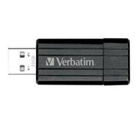 Verbatim 32GB Pinstripe Flash Drive USB Memory Stick - Black 49064