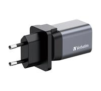 Verbatim GNC-35 GaN Charger 35W with 1 x USB-C PD 35W / 1 x USB-A QC 3.0 (EU/UK/US)
