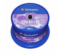 Verbatim 4.7GB DVD+R Discs, 16x, 50 Pack Spindle