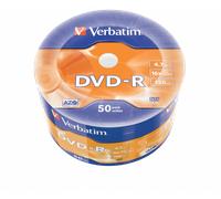 Verbatim 4.7GB DVD-R Discs, 16x, 50 Pack Wrap Spindle