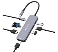 Verbatim 4-in-1 USB-C Pro Multiport Adapter HDMI 4K USB-C PD SD microSD | 4 ports with HDMI 4K, USB-C PD, USB-A and SD and microSD card reader for quick work on the go and in the office
