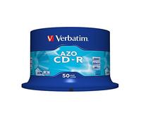 Verbatim 43343 700MB 52x CD-R AZO Crystal 50 Pack Spindle