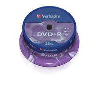 Verbatim 43500 4.7GB 16x DVD+R Matt Silver - 25pk Spindle 43500