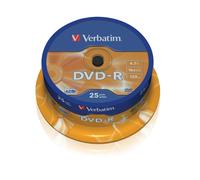 Verbatim 43522 4.7GB 16x DVD-R Matt Silver - 25pk Spindle 43522