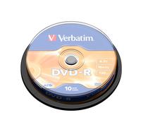 Verbatim 43523 DVD-R 16x 10 Pack Spindle 43523